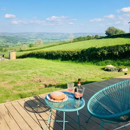 Luxury Stargazing Glamping - Seren Aur With Hot Tub Llanidloes Exterior photo