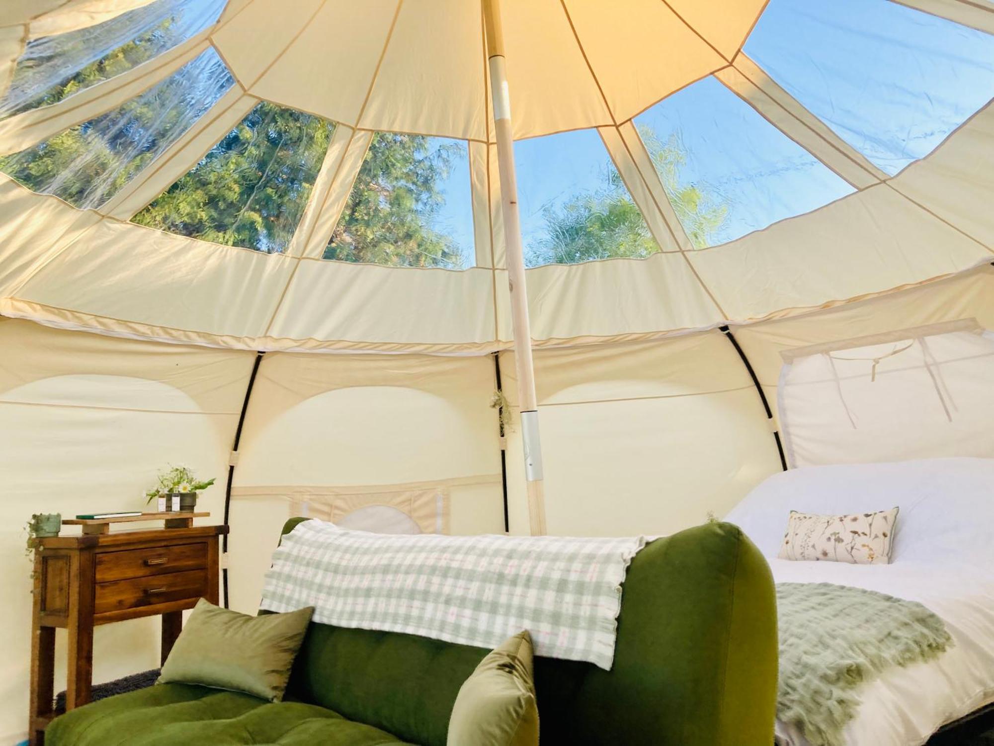 Luxuszelt Luxury Stargazing Glamping - Seren Aur With Hot Tub *