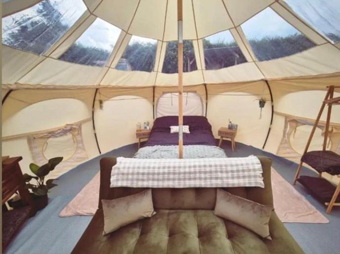 Luxuszelt Luxury Stargazing Glamping - Seren Aur With Hot Tub *